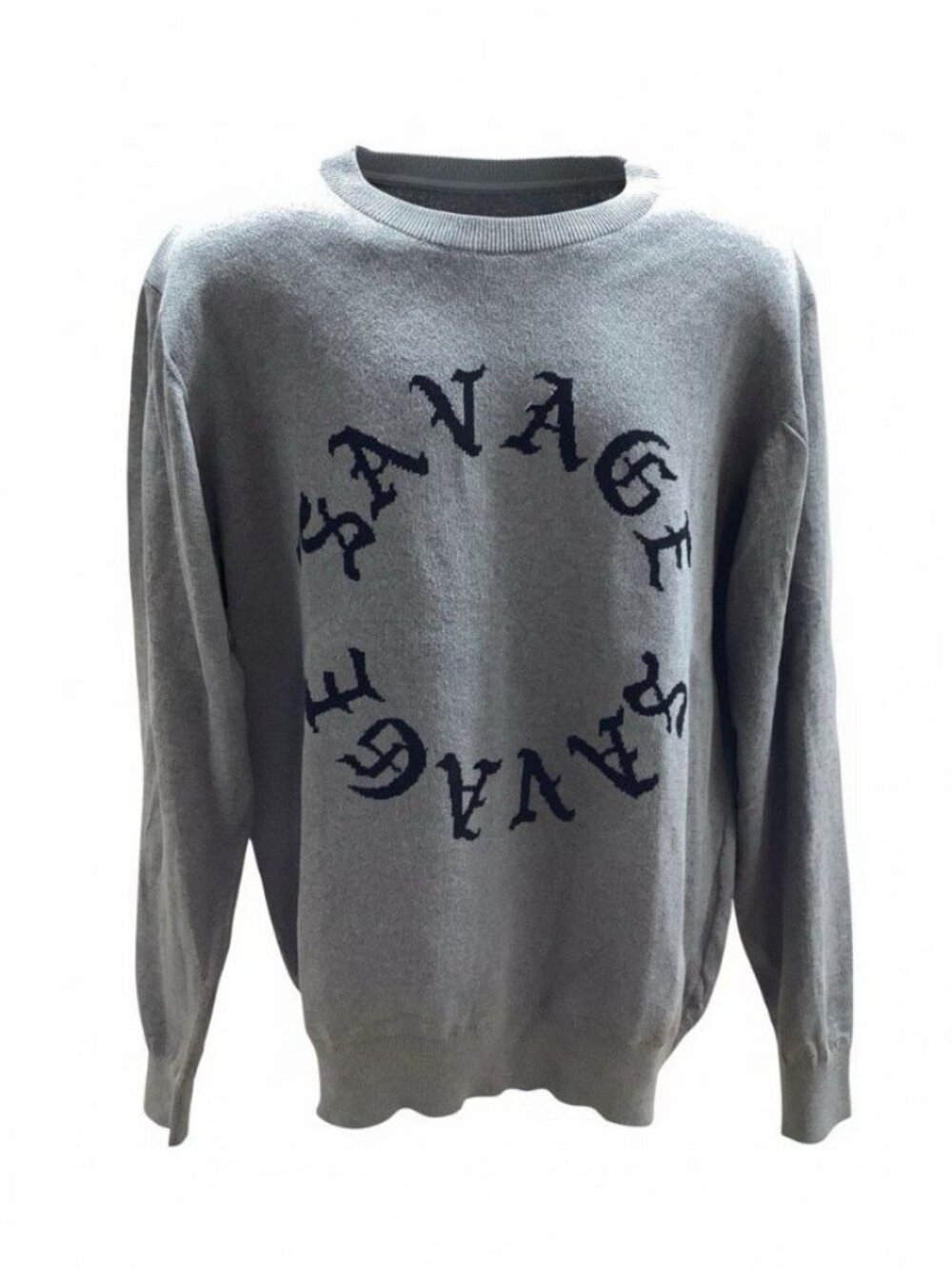 WXYZ Los Angeles Size X-Large Men’s Grey Knit Savage Sweater, New With Tags
